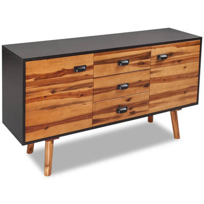 Sideboard Solid Acacia Wood 115x35x70 cm - Payday Deals