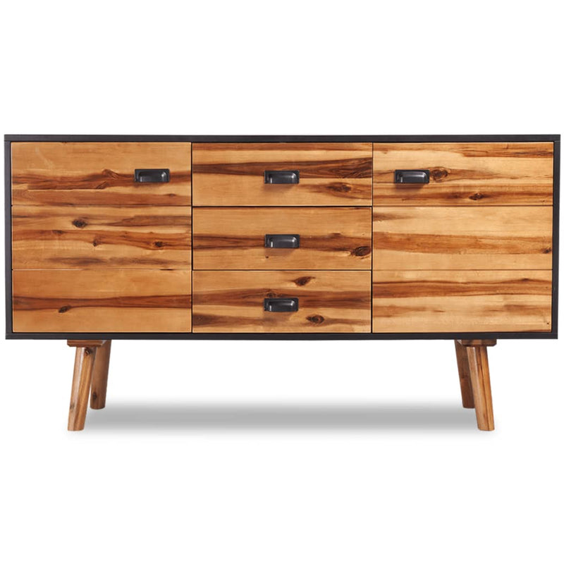 Sideboard Solid Acacia Wood 115x35x70 cm - Payday Deals