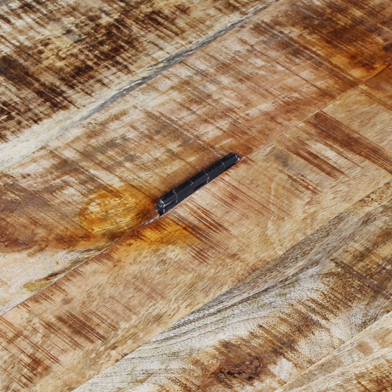 Coffee Table Rough Mango Wood 70x70x40 cm - Payday Deals