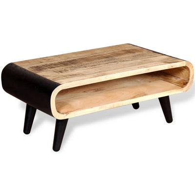 Coffee Table Rough Mango Wood 90x55x39 cm - Payday Deals