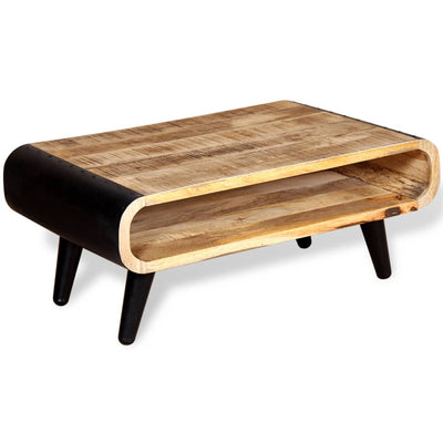 Coffee Table Rough Mango Wood 90x55x39 cm - Payday Deals