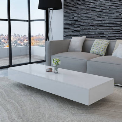Coffee Table High Gloss White - Payday Deals