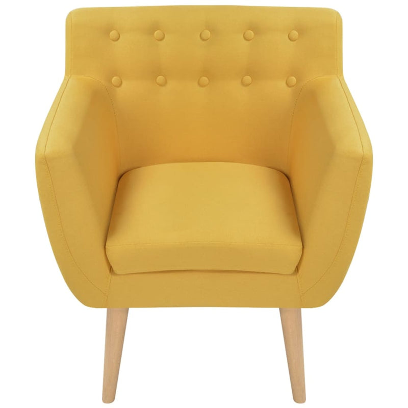 Armchair Yellow Fabric - Payday Deals