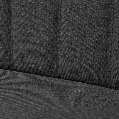 Sofa Fabric 117x55.5x77 cm Dark Grey - Payday Deals