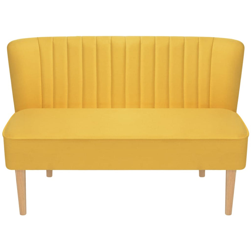 Sofa Fabric 117x55.5x77 cm Yellow - Payday Deals