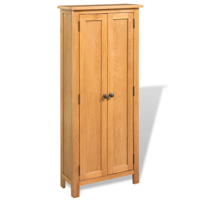 Storage Cabinet 50x22x122 cm Solid Oak Wood