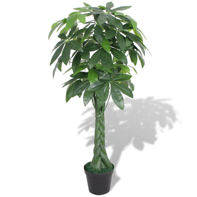 Artificial Fortune Tree Plant with Pot 145 cm Green - Payday Deals