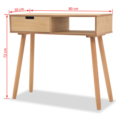 Console Table Solid Pinewood 80x30x72 cm Brown - Payday Deals