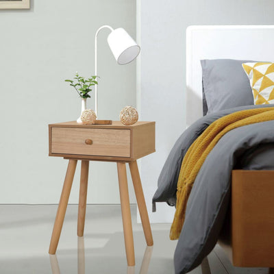 Bedside Tables 2 pcs Solid Pinewood 40x30x61 cm Brown