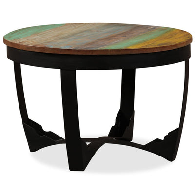 Side Table Solid Reclaimed Wood 60x40 cm - Payday Deals