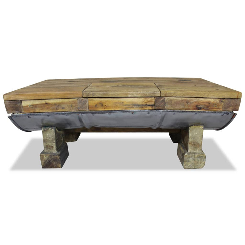 Coffee Table Solid Reclaimed Wood 90x50x35 cm - Payday Deals