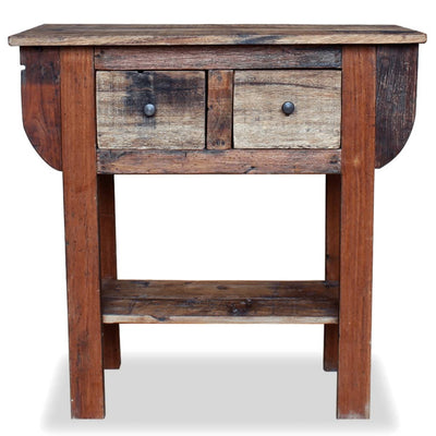 Console Table Solid Reclaimed Wood 80x35x80 cm - Payday Deals
