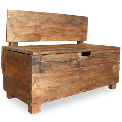 Bench Solid Reclaimed Wood 86x40x60 cm - Payday Deals