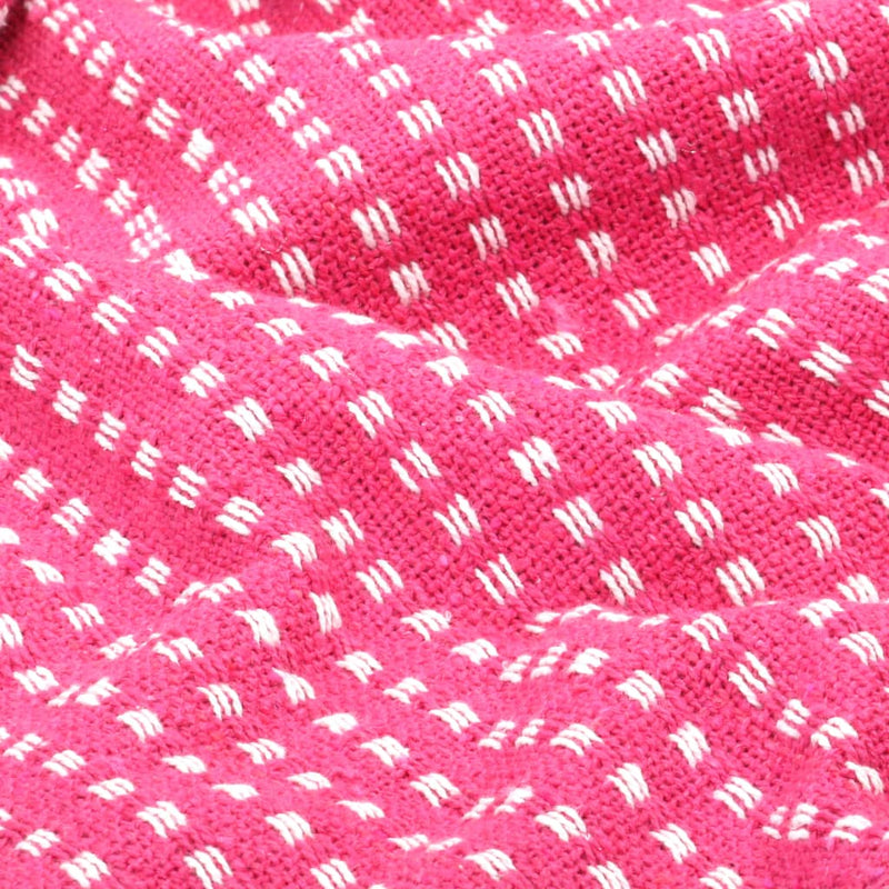 Throw Cotton Squares 220x250 cm Pink