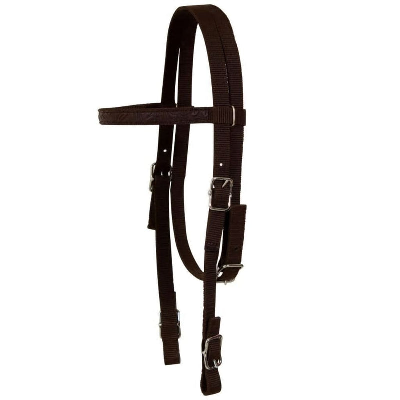 Western Saddle, Headstall&Breast Collar Real Leather 15" Brown