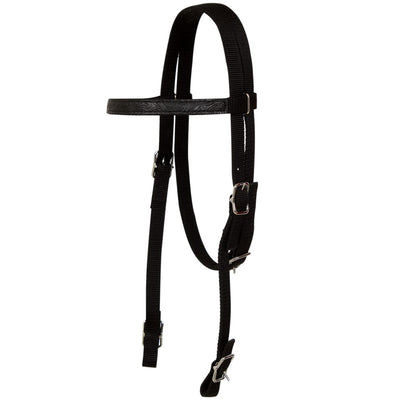Western Saddle, Headstall&Breast Collar Real Leather 16" Black
