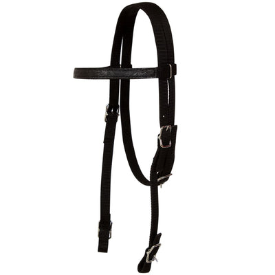 Western Saddle, Headstall&Breast Collar Real Leather 12" Black