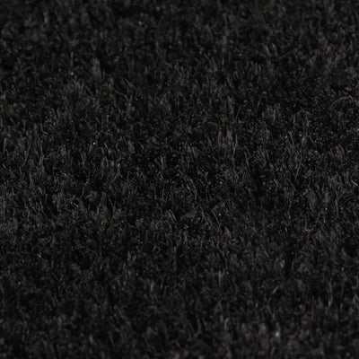 Doormat Coir 24 mm 100x100 cm Black