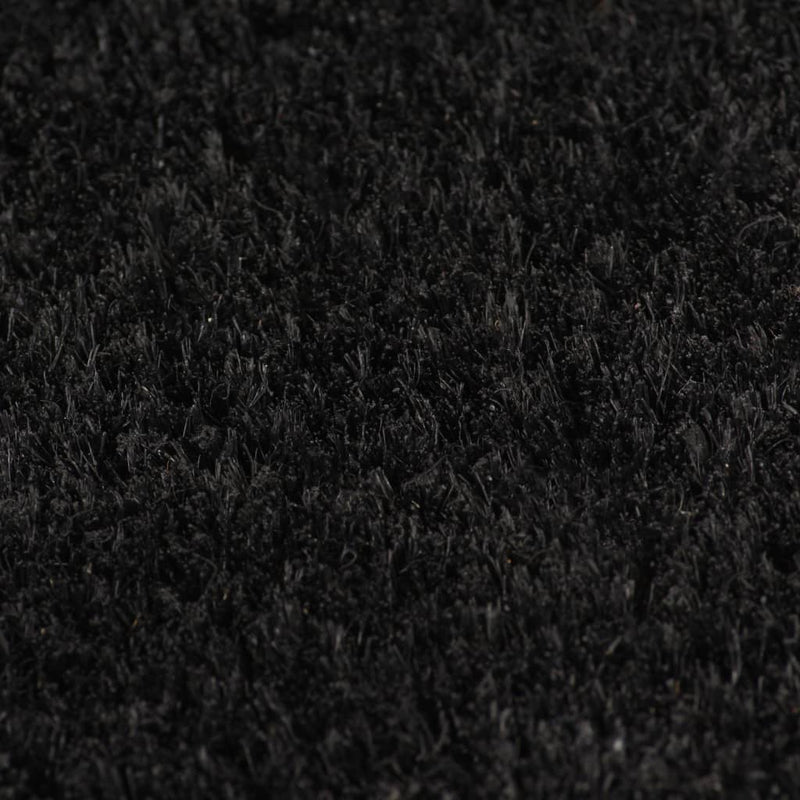 Doormat Coir 24 mm 100x100 cm Black