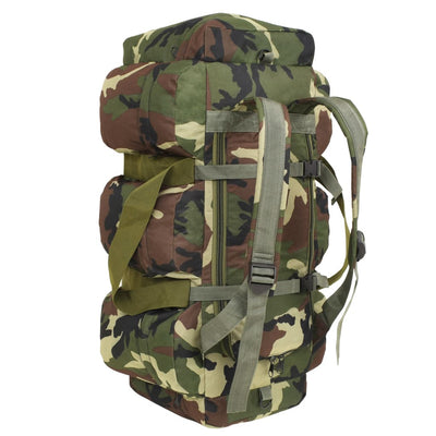 3-in-1 Army-Style Duffel Bag 90 L Camouflage