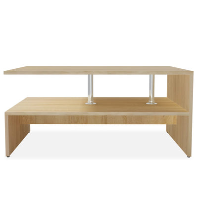 Coffee Table Engineered Wood 90x59x42 cm Oak