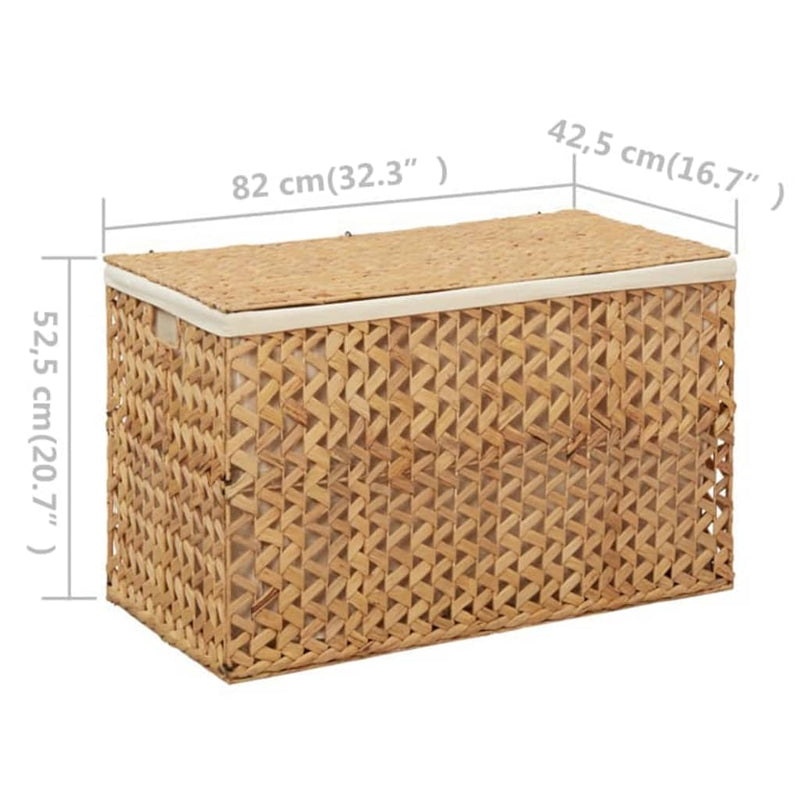 Laundry Basket 82x42.5x52.5 cm Water Hyacinth