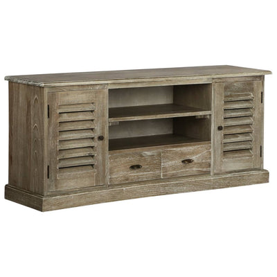 TV Cabinet Solid Mindi Wood 145x35x60 cm
