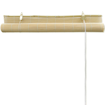 Roller Blind Bamboo 100x220 cm Natural