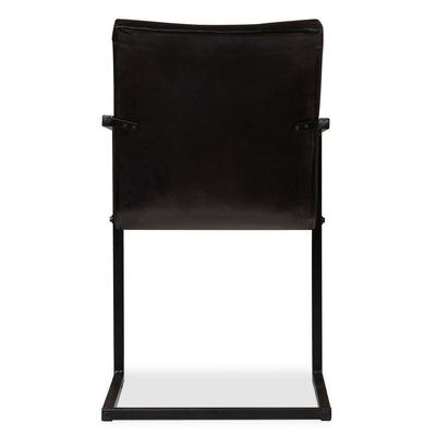 Dining Chairs 2 pcs Anthracite Real Leather