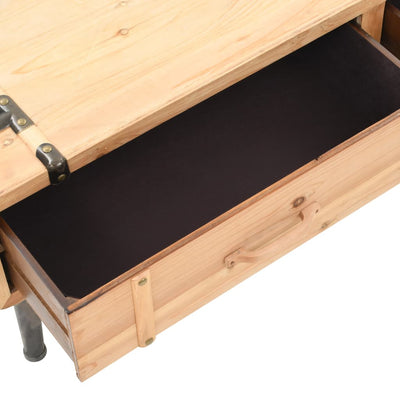 TV Cabinet Solid Fir Wood 120x33x35 cm