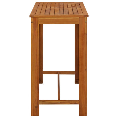 Bar Table Solid Acacia Wood 120x60x105 cm
