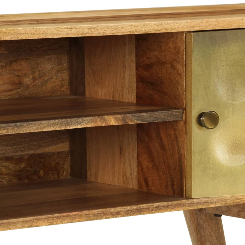 TV Cabinet Solid Mango Wood 120x30x45 cm