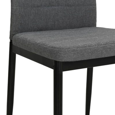 Dining Chairs 2 pcs Light Grey Fabric