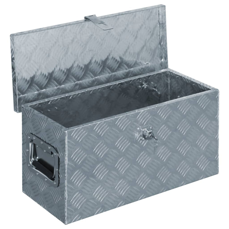 Aluminium Box 61.5x26.5x30 cm Silver