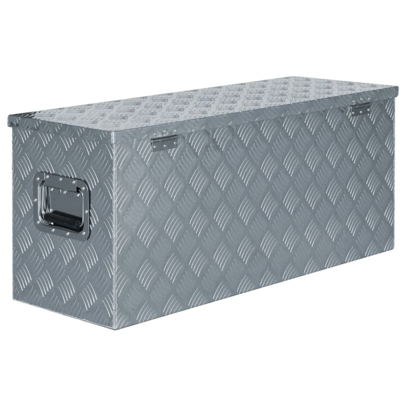 Aluminium Box 90.5x35x40 cm Silver