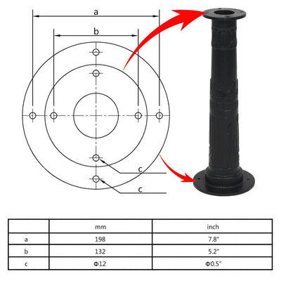 Garden Water Pump with Stand Cast Iron