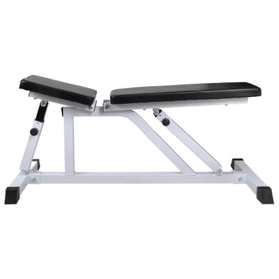 Workout Bench with Barbell and Dumbbell Set 60.5 kg