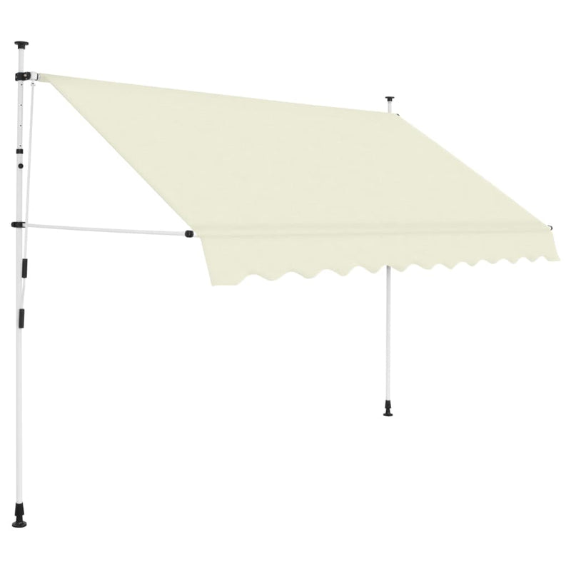 Manual Retractable Awning 300 cm Cream - Payday Deals