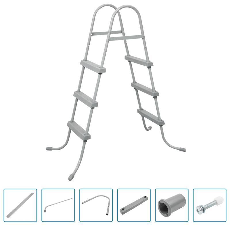 Bestway 3-Step Pool Safety Ladder Flowclear 107 cm
