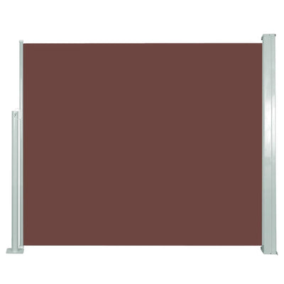 Retractable Side Awning 120 x 300 cm Brown