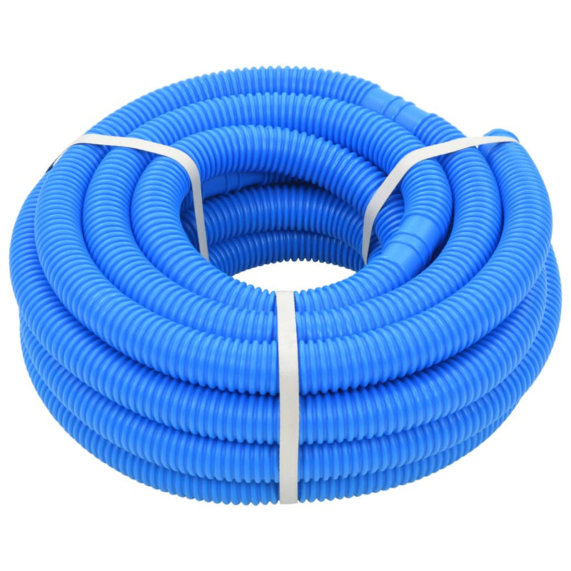 Pool Hose with Clamps Blue 38 mm12 m