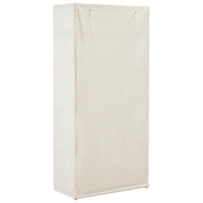 Wardrobe White 79x40x170 cm Fabric