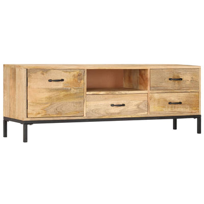 TV Cabinet 130x30x45 cm Solid Mango Wood