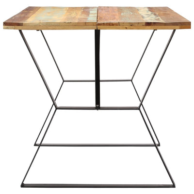 Dining Table 140x80x76 cm Solid Reclaimed Wood