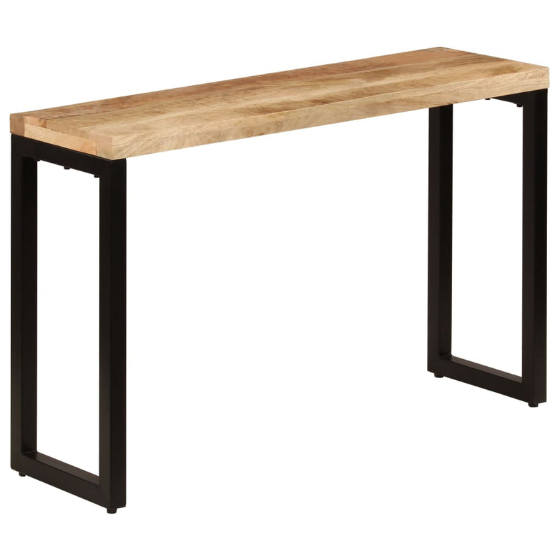 Console Table 120x35x76 cm Solid Wood Mango and Steel