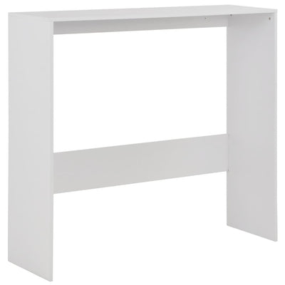 Bar Table with 2 Table Tops White 130x40x120 cm