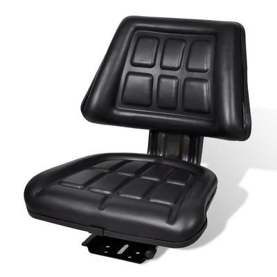 Tractor Seat with Backrest Black - Payday Deals