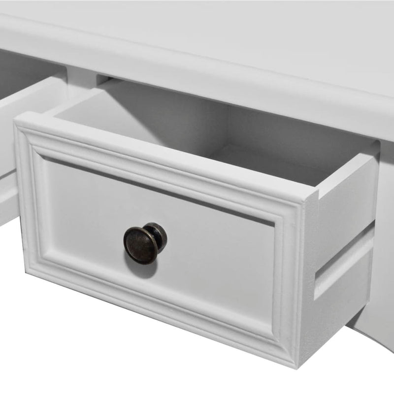 Dressing Console Table with Three Drawers White - Payday Deals