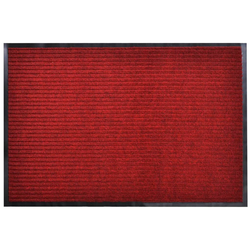 Door Mat 90 x 60 cm PVC Red