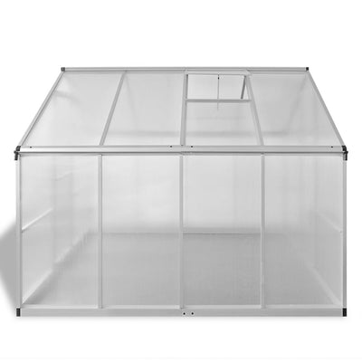 Reinforced Aluminium Greenhouse with Base Frame 6.05 m²